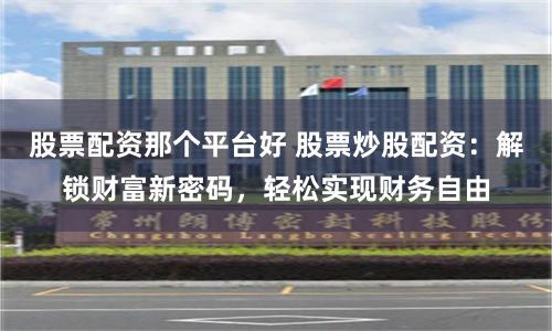 股票配资那个平台好 股票炒股配资：解锁财富新密码，轻松实现财务自由