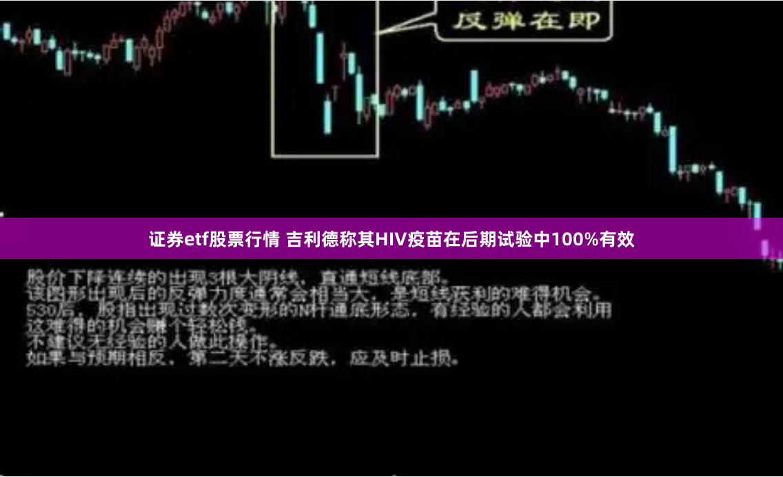 证券etf股票行情 吉利德称其HIV疫苗在后期试验中100%有效