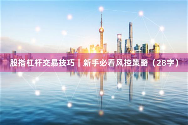 股指杠杆交易技巧｜新手必看风控策略（28字）